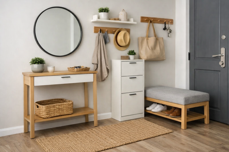 Como escolher móveis proporcionais para hall de entrada pequeno